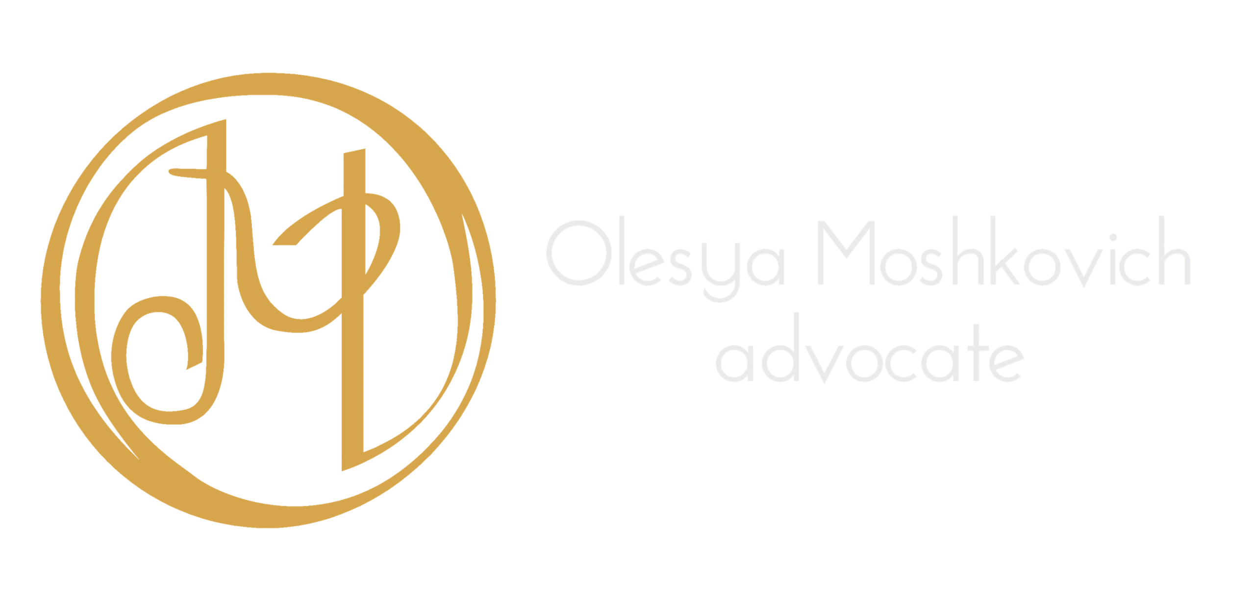 Логотип Адвокатское бюро Олеси Мошкович